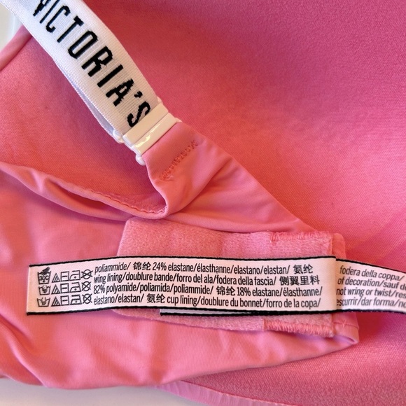 VICTORIA’S SECRET Logo Pink Bra - Picture 6 of 6